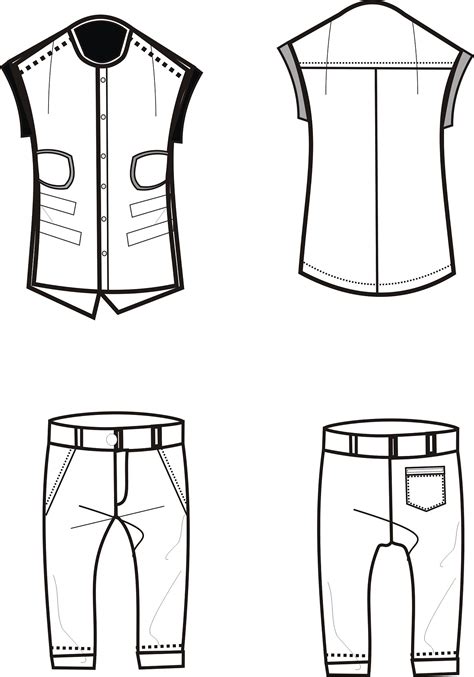 服装设计图男
